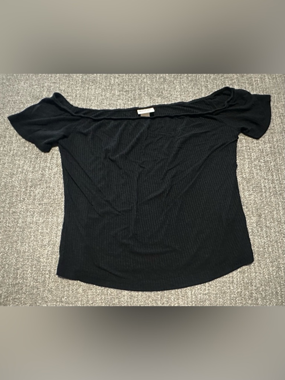 Mossimo Juniors Crop Top Size Medium Black Pre-owned